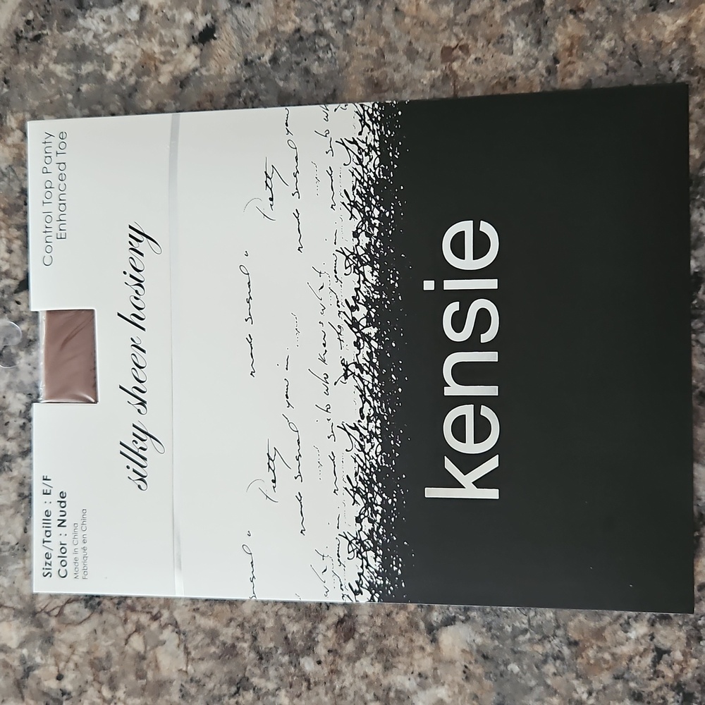 Kensie Silky Sheer Hosiery in Nude Size E/F 5'3"-6'0" 155-180lbs NEW - Picture 6 of 6